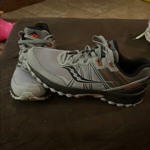 Saucony Gray and Black Running Shoes